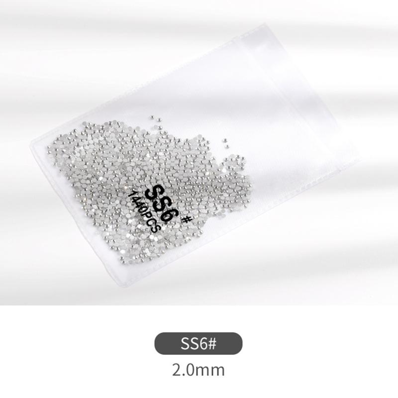 

Новинка! 1440pcs Flatback Rhinestones Прозорий манікюр Декоративний орнамент Взуття Танцювальний одяг SS6 (1440 pieces) white