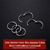 DIY Openable Iron Rings for Binding, Loose Leaf, Key Chains, and Curtains