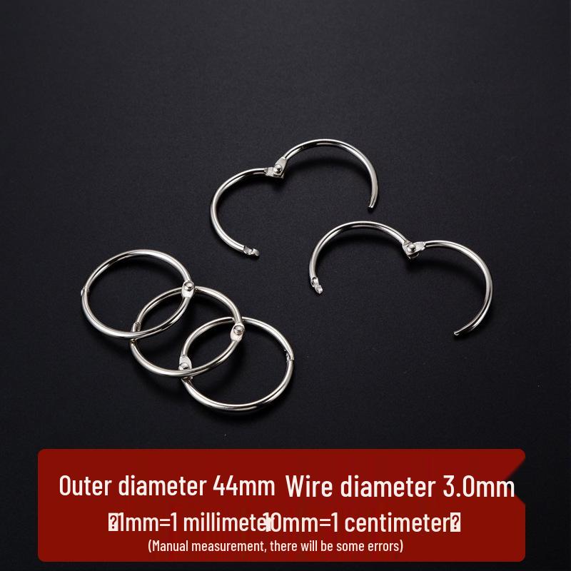 DIY Openable Iron Rings for Binding, Loose Leaf, Key Chains, and Curtains