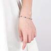 925 Sterling Silver White Purple AAA Zircon Bracelet Fashion Jewelry