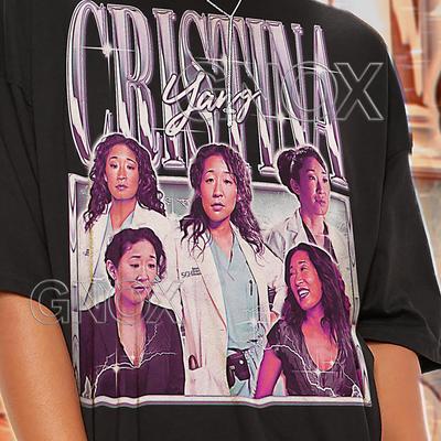 CRISTINA YANG Shirt, Cristina Yang Tshirt, Cristina Yang Fan Tees, Cristina Yang Retro 90s Sweater, Cristina Yang Merch Gift #saf