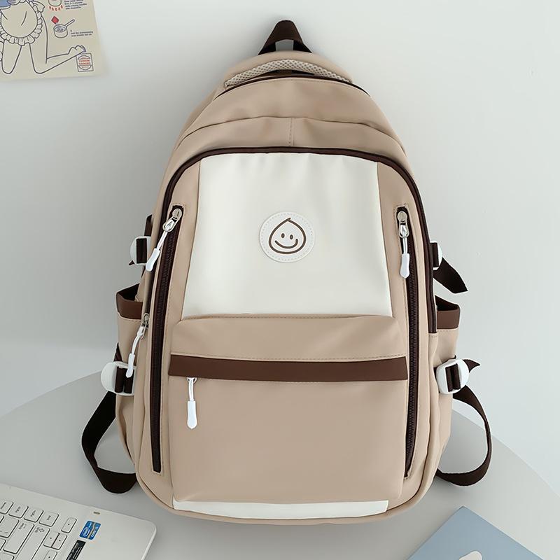 Middle School Students College Students Water Drops Junior High School Girls Primary School Students Contrasted Backpacks