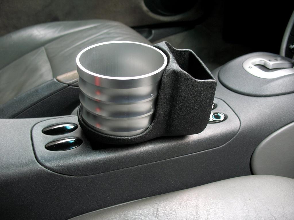 ALCABO Drink Holder, Black Cup, for Porsche 997/987 Left-Hand Drive, AL-P201B