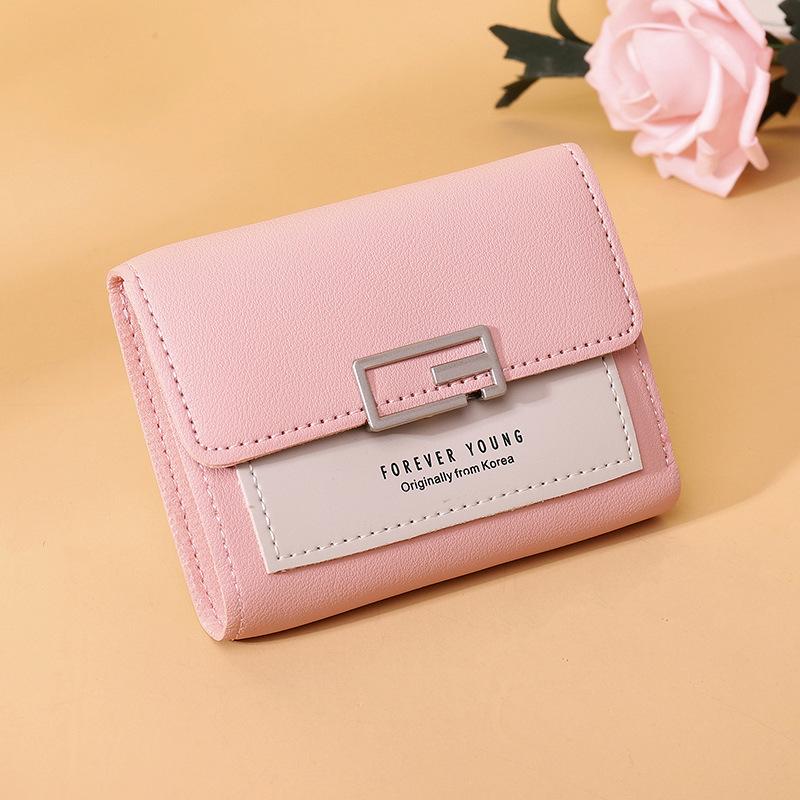 Short Ladies' Small Wallet Mini Card Wallet Student Coin Purse