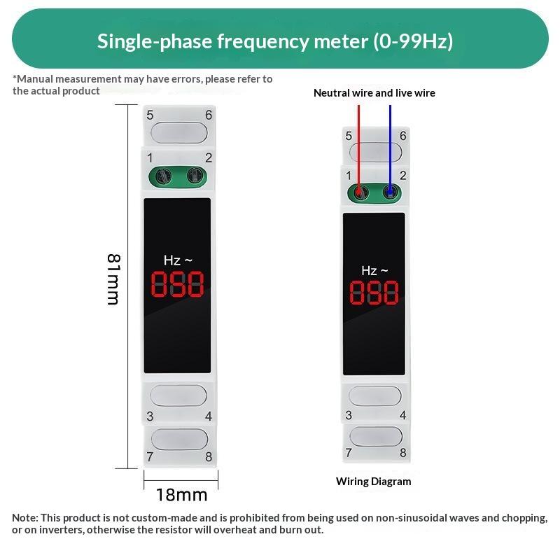 Digital Three Phase Voltage Meter LED Display Modular Design Anti-interference for Communication Base Station Power Supply Monitoring