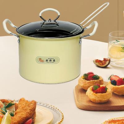 Olla freidora de 5,2 l con colador desmontable para cocinar pollo y tempura