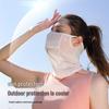 Women's Breathable Summer Sunscreen Face Mask - Anti-UV, Mosquito-Proof, Ideal for Outdoor and Golf