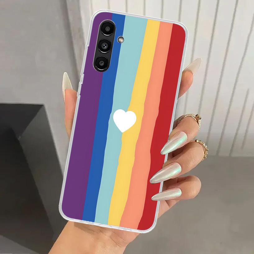 Rainbow Gradient Love Phone Case for Samsung Galaxy A17 A16 A37 A26 A36 A57 A56 A15 A25 A35 A55 A14 A24 A34 A54 A13 A23 A33 A53