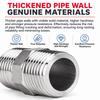1/8 1/4 3/8 1/2 3/4 1" Pipe Fitting Connector Male Thread Stainless Pipe Fitting Pipe Coupler