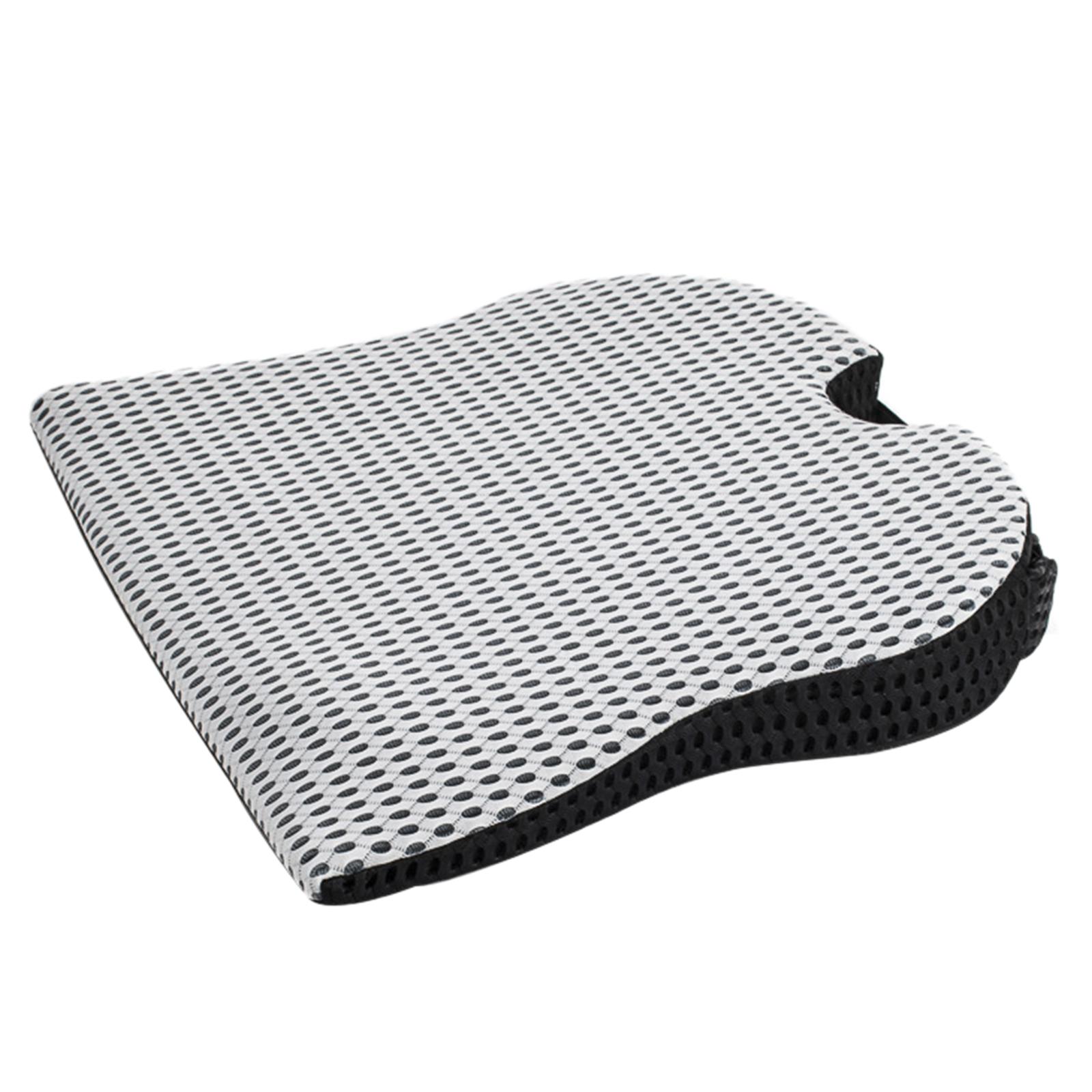 

Удобная автомобильная подушка для сиденья на танкетке для сиденья водителя, офисное кресло, инвалидные коляски, подушка для сиденья из пены с эффектом памяти-ортопедическая белый