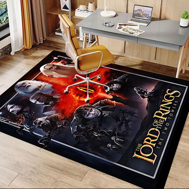 1pc Lord of the Rings Two Towers Carpet Office Rug Mat Home Decor Area Carpet Festival Gift Office desk chair carpet Longlasting Material1107L