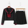 Orthodoxes einfaches rotes Dreiteiler-Set mit kurzem Rock Orthodoxe rote Dreiteiler-Uniform Matrosenanzug