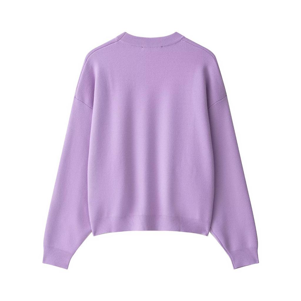 European and American style, new women's clothing, versatile fashion ribbed knitted sweater 9598/187/629