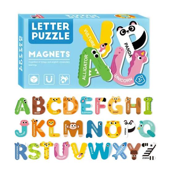 

1 Set Letters Numbers Refrigerator Magnet Toddlers Animal Vegetable Vehicle ABC Preschool Learning Fridge Magnets Educational Toy G
