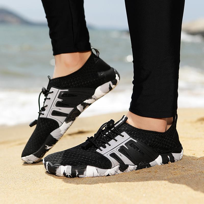 Lightweight Non-slip Wading Shoes Men Women Quick Dry Breathable Aqua Sneakers Elastic Soft Sole Beach Water Sports Shoes