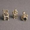 Broadswords Knights Knife Lanyard Bead DIY Brass Paracord Bead Vintage Knights Parachute Cord Beads for Bracelet Pendant