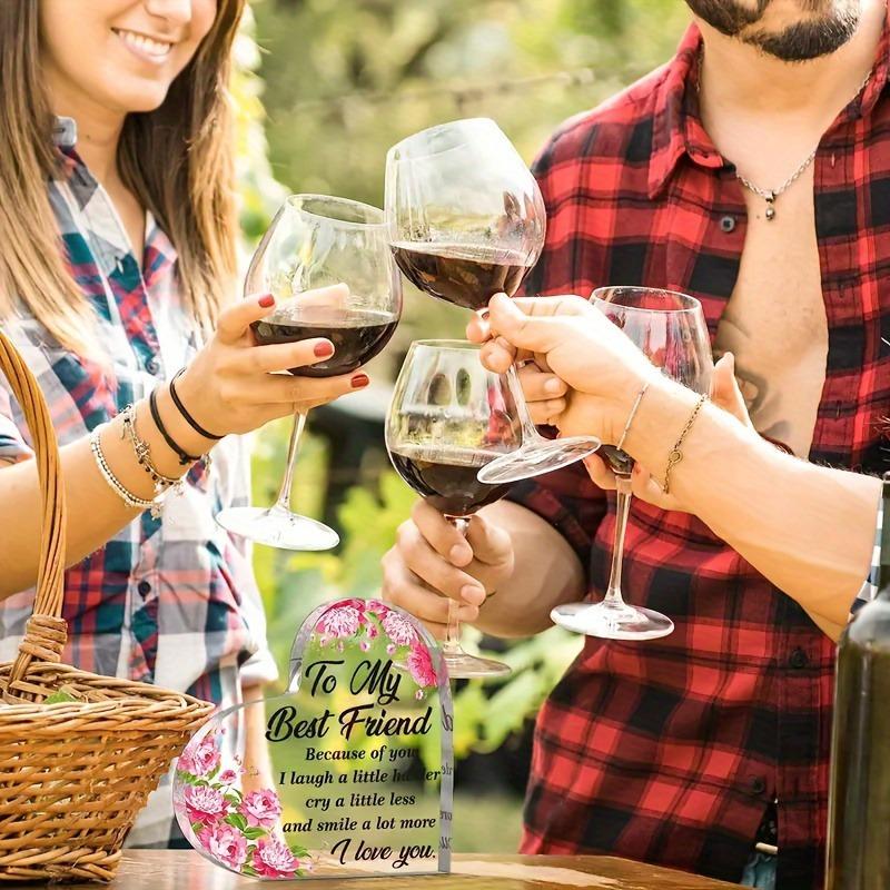 1 acrylic heart plaque - desktop decor, unique birthday gift, girl's home decor - suitable for celebration activities