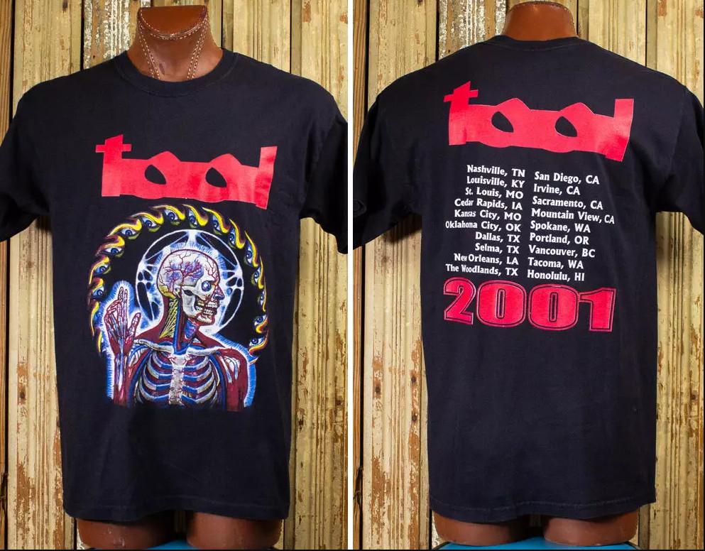 Vintage 2001 Tool Lateralus Tour Concert T-shirt size S-5XL S