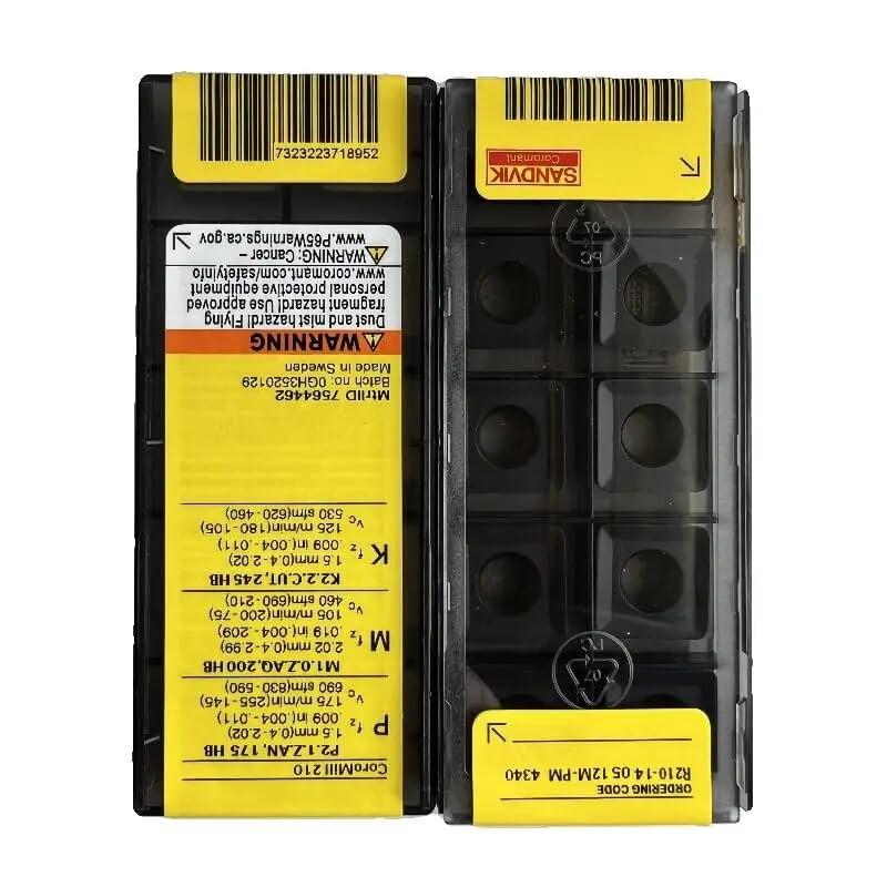 

Original Sandvik / R210-140512M-PM 4340 /Carbide CNC Blade 10 PCS
