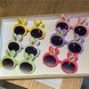 Bunny Children'S Sunglasses Baby Cute Sunglasses Uv Protection Cartoon Super Cute Bow Glasses Women