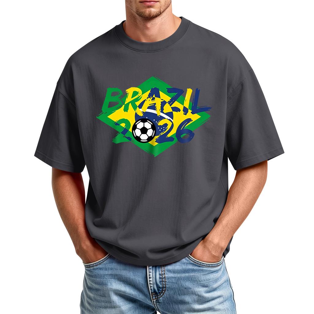 Men's Casual Short Sleeve Crew Neck T-Shirt with Graphic Print for Sports and Everyday Wear Lightweight Comfortable Fit