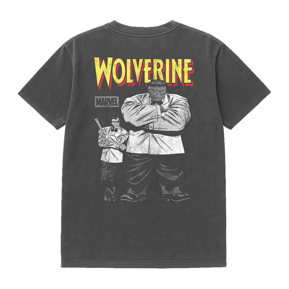 Wolverine Unisex Adult Madripoor Hulk Vintage Wash Back Print T-Shirt