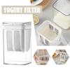 Yogurt Filter Homemade Greek Yogurt Maker with Lid Cheese Moisture Separator Stainless Steel Strainer Mesh Whey Separation Tool