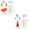 Durable Pet Training Set Portable Pets Jumping Bar Dogs Running Jumping Stakes  Hurdle Training