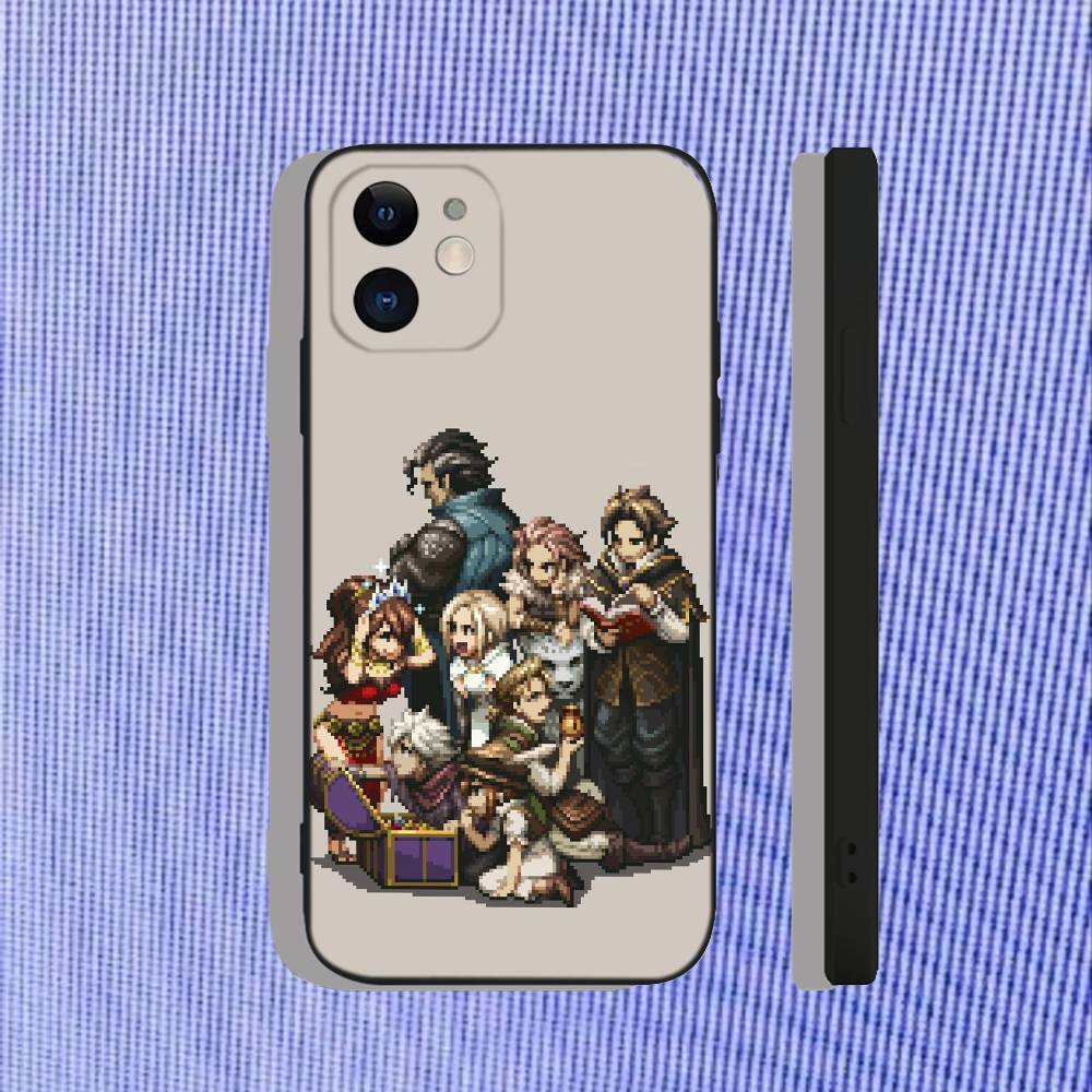 

Octopath Traveler 2 Game For iPhone 17,16,15,14,13,12,11,Air,X,XR,Pro,Max,Plus Black Soft Silicone Cover Phone Case iPhone17promax