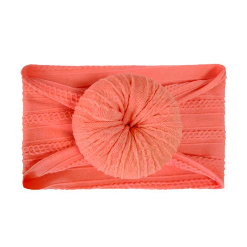 Infant and Toddler Nylon Jacquard Headband Headgear Soft Donut Nylon Stockings Children's Headband Hair Accessories