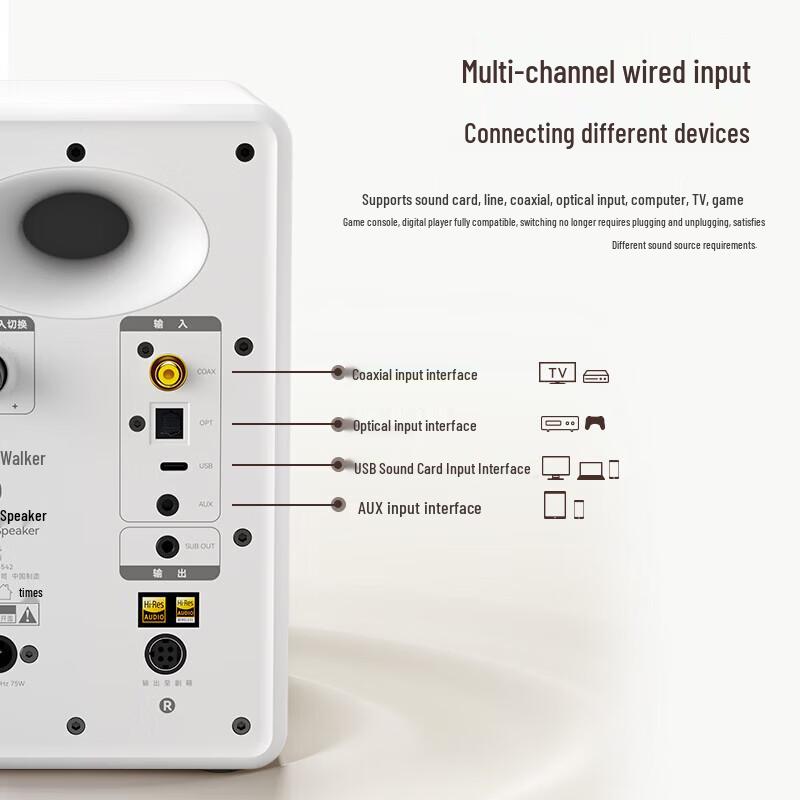 Edifier N500 100W Desktop 2.0 Bluetooth Speaker CN Plug (adapter Included)