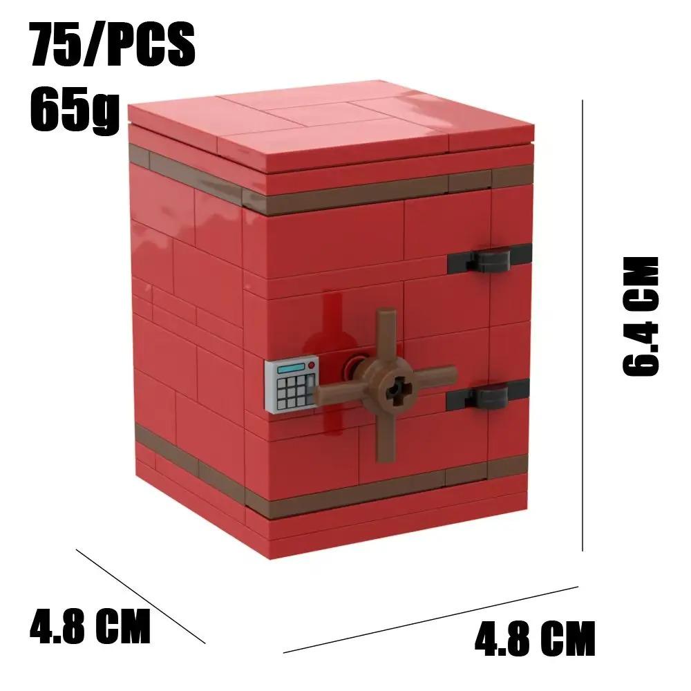 City Treasure Building Blocks MOC Dollar Cash Gold Silver Mine Egg Transparent Diamond ATM Machine Safe Money Bag DIY Toys K037