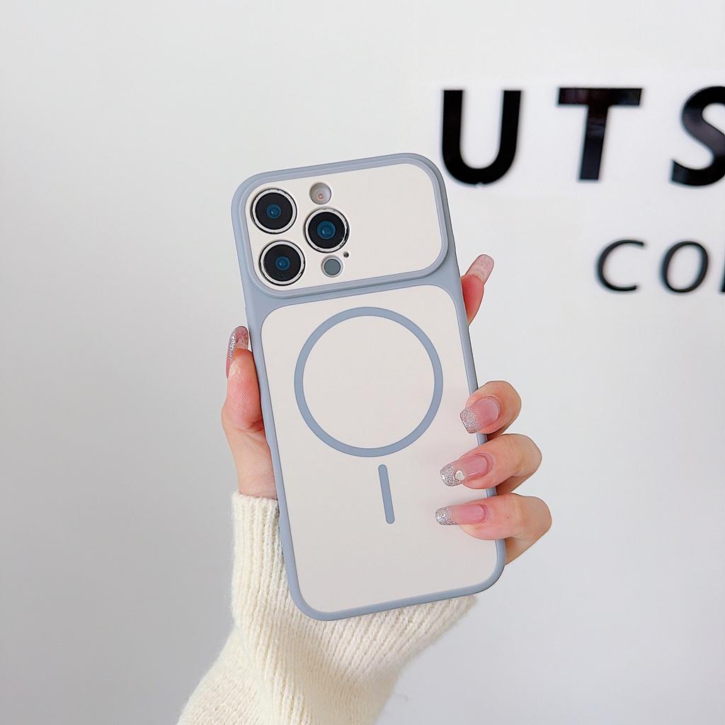 2026 New iPhone Case for 16 15 14 Pro Max, Luxury Matte Magnetic Cover with Camera Lens Protector, Anti-Scratch Wireless Charging Phone Shell
