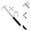 Billiards Cue Stick Bridge with Head, Portable Billiard Pool Rest Replacement