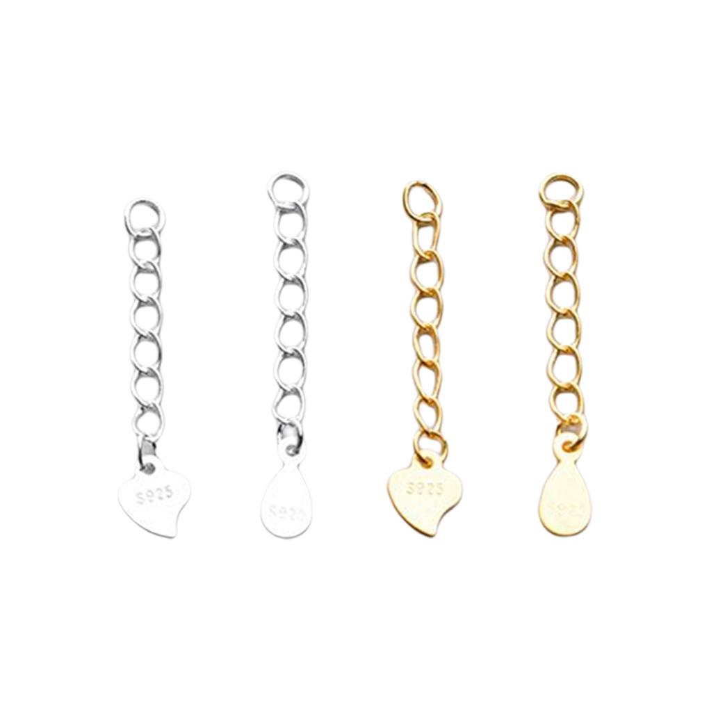 Bracelet Tail Link Chain DIY Craft Jewelry Findings Silver Bracelets Necklace Extension Chains Handmade Earrings