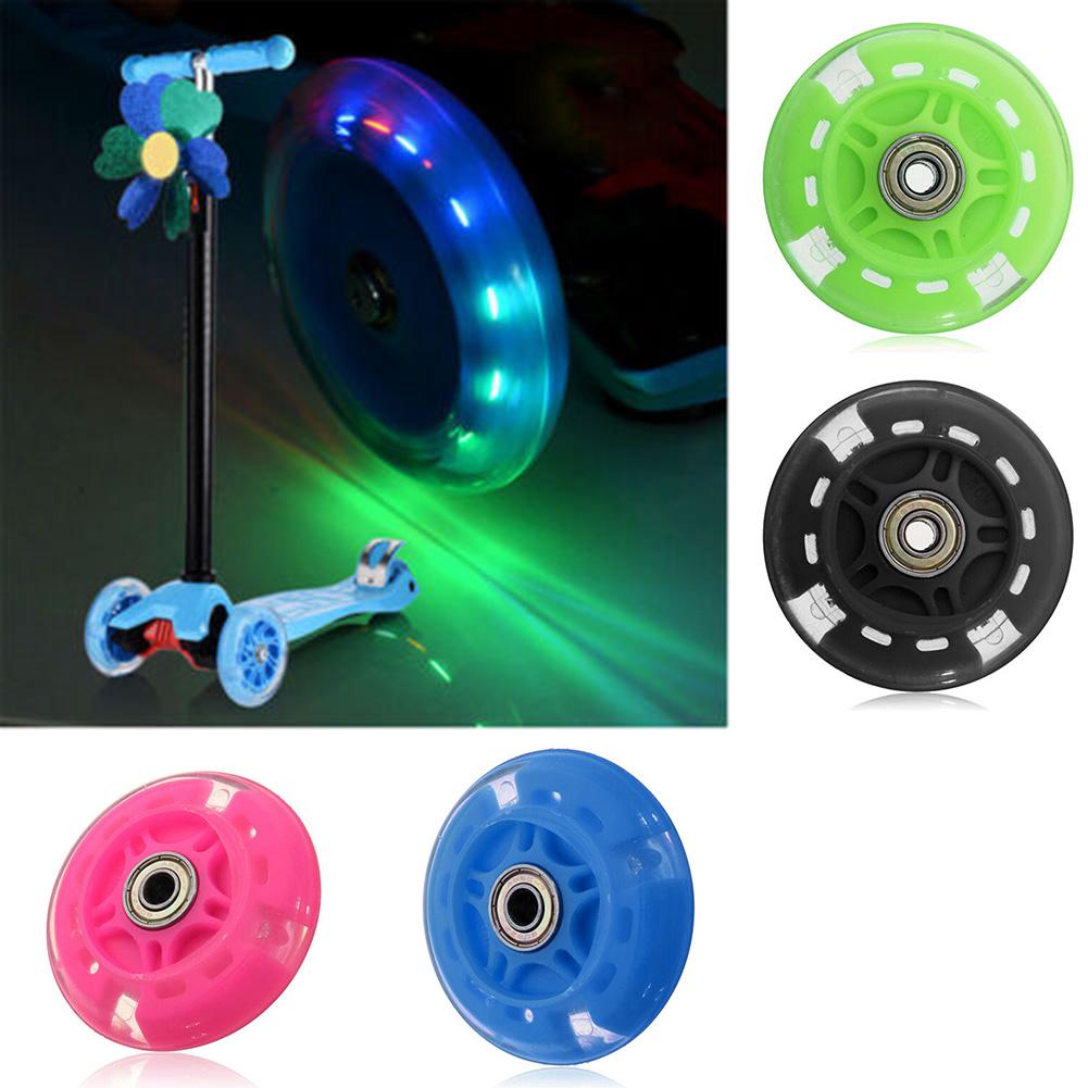 New For Micro-Scooter Wheels LED Flash Wheel 2.2cm 80mm Outdoor Accessories Sale