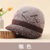 Middle-aged Hat Women's Warm Fleece Thickened Cold-proof Hat Mother's Outdoor Versatile Ear Protector Knitted Wool Hat