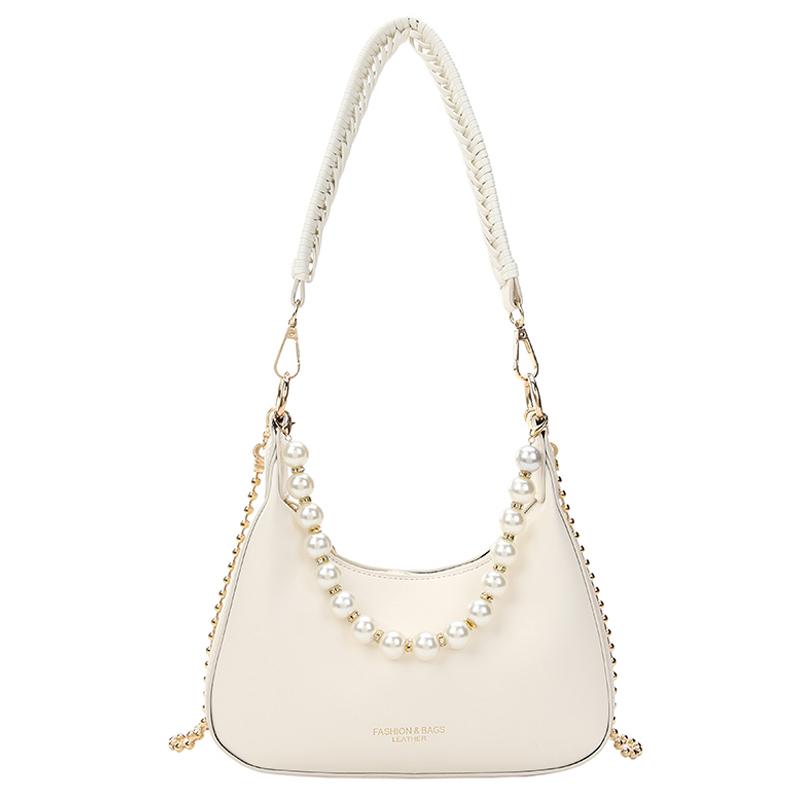 Summer Women Shoulder Bag Fashion Leisure Chain Crossbody Underarm Bags Premium Texture Soft PU Leather Handbag Female