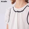 M.Latin Girls' Summer Bubble Sleeve Doll Dress