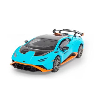 1/32 Lambos Huracan STO Coche Modelo de Aleación Juguete Diecasts Fundición de Metal Sonido y Luz Coche de Fricción Juguetes para Niños Vehículo