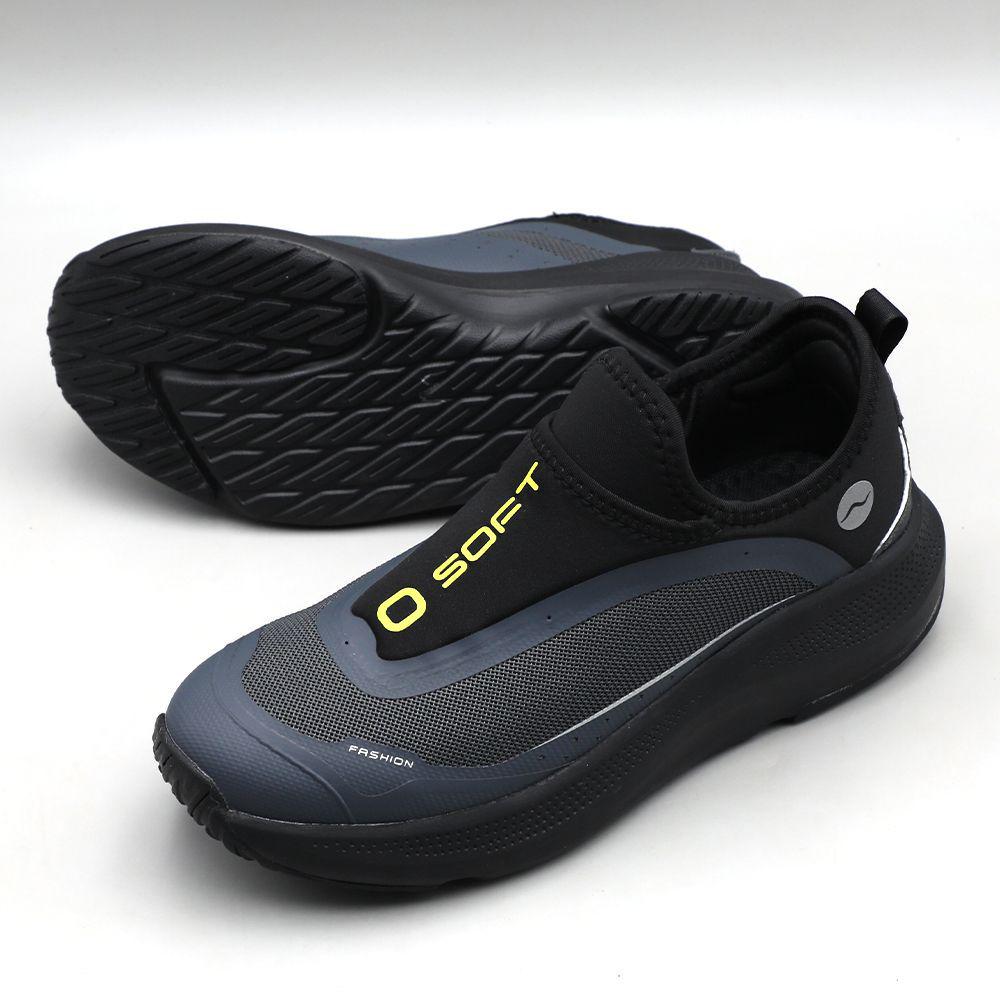 Tênis de Corrida Masculino de Malha Leve e Respirável com Sola Macia que Absorve o Choque