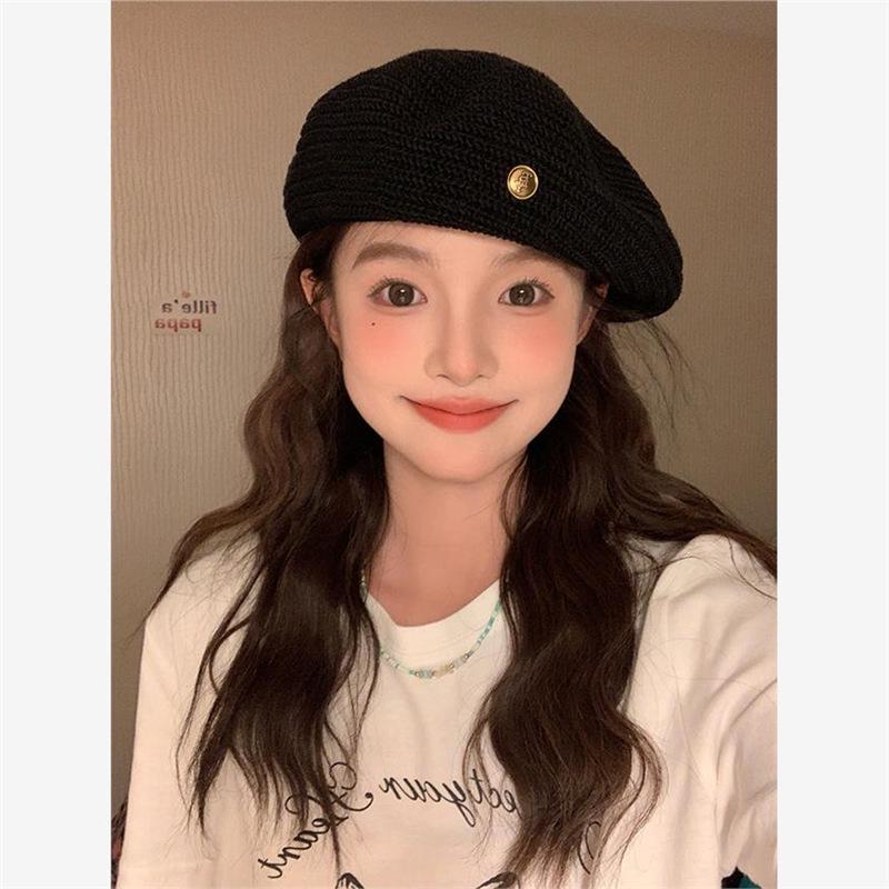 2025 Women's Autumn Breathable Beret - Large Fit, Face-Flattering Painter Style