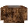 Infinity LED Coffee Table with Smoked Oak Finish 116 x 69 x 40 cm