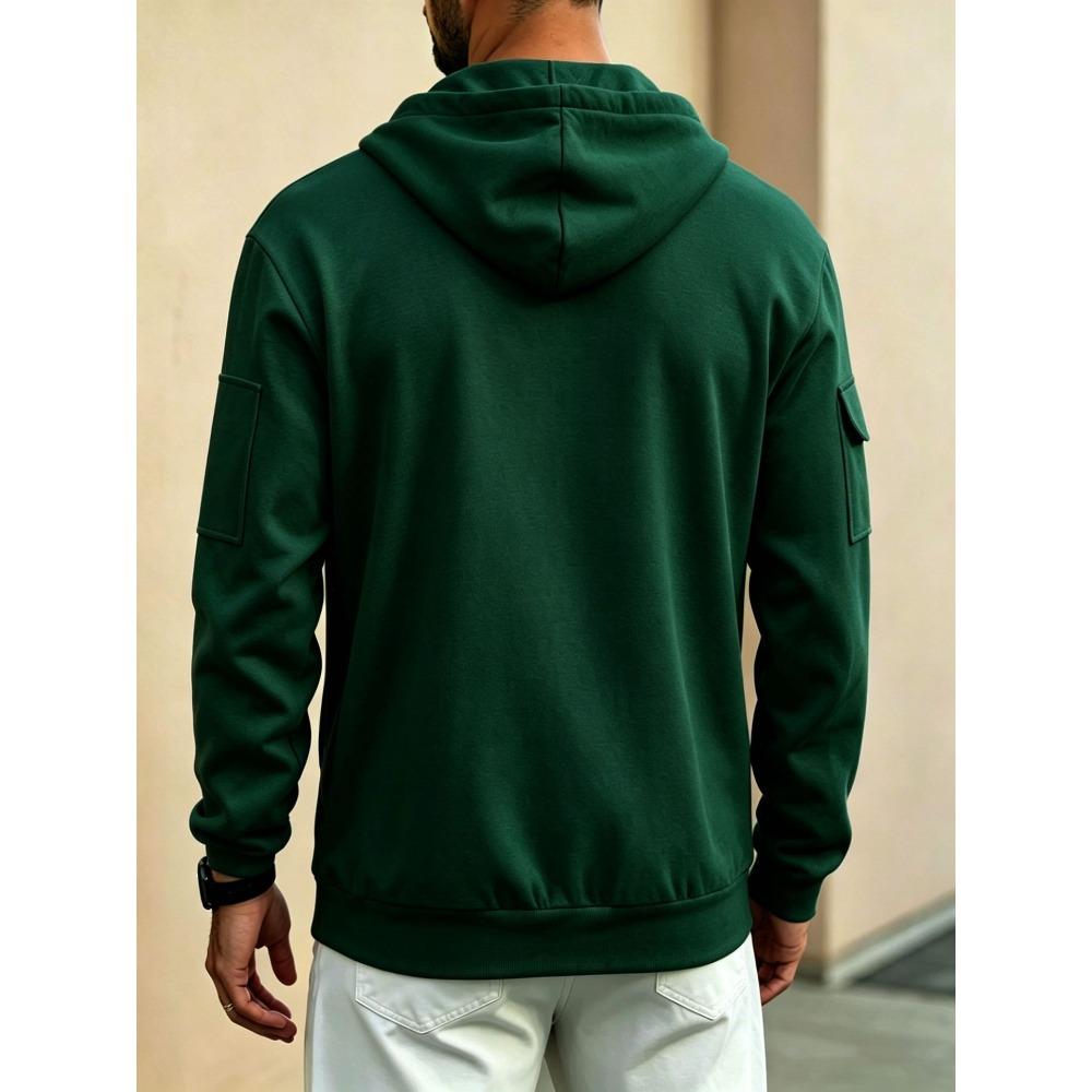 Men's autumn new fashion zipper cardigan jacket sports and leisure hoodie
