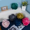 Nordic Style Plush Cushion With Knotted Spun Polyester Cover For Home Decor