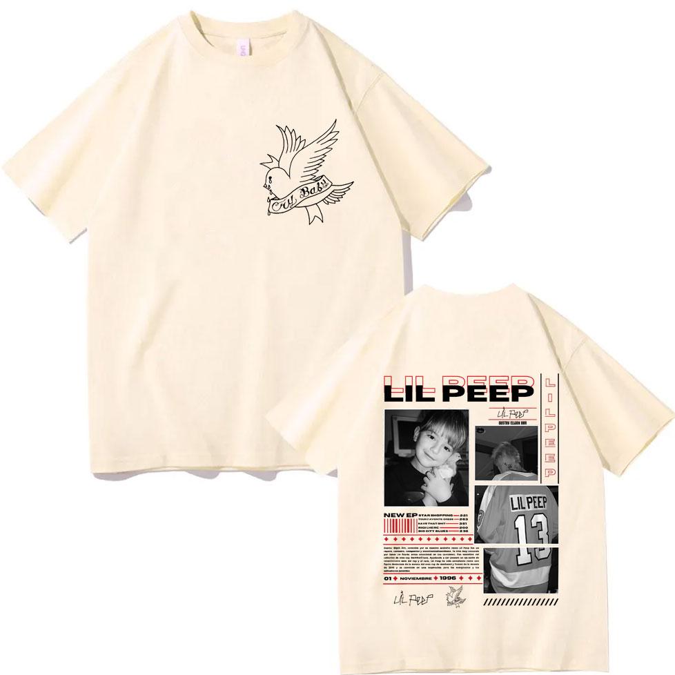 Rapper Lil Peep Album Merch Tshirt Men Women Retro Fashion Hip Hop Short Sleeve T Shirt High Quality Cotton Oversized Tshirts