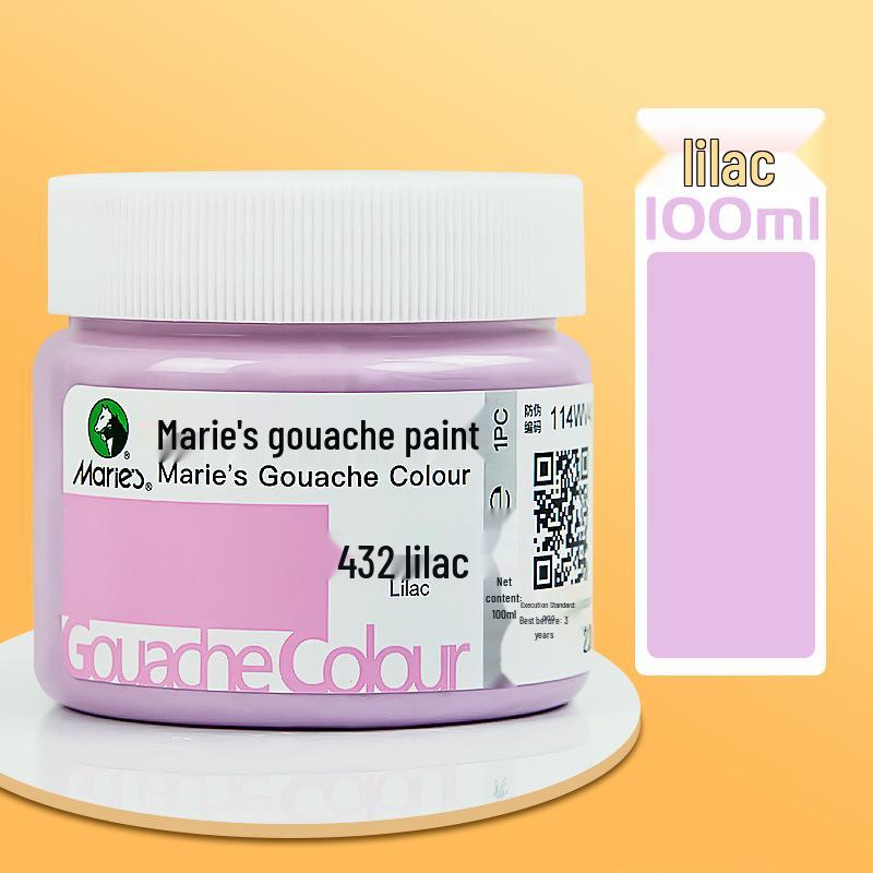 Mali 24-Color Children's Gouache Paint Set, 100ml Washable Art Supplies for Students