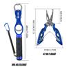 Fish Grip and Fishing Pliers Kit -Cutter Plier Scissor Fish Gripper Plier Set Nipper Pincer Snip Fishing Lure Lipgrip Accessory