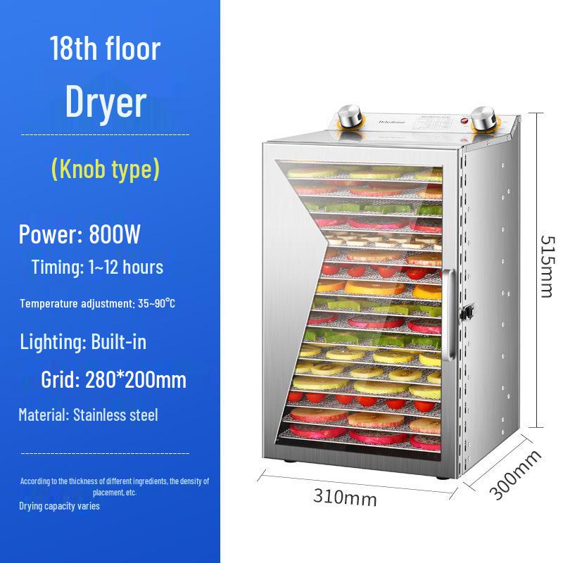 Compact Multifunctional Food Dehydrator for Fruits, Vegetables, Snacks, and Jerky