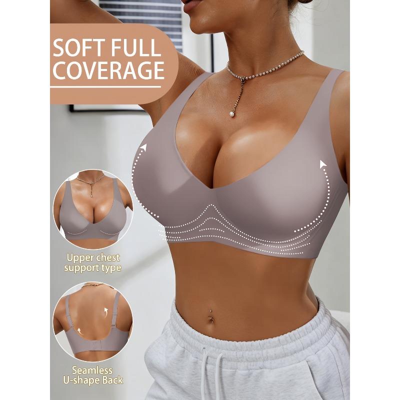 Reggiseno Push-Up da Donna - Coppe Lavabili a Mano per Seno Piccolo Imbottitura Liscia in Gel (Adatto per A/C/Portabicchieri)